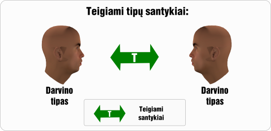 darvinas teigiami santykiai